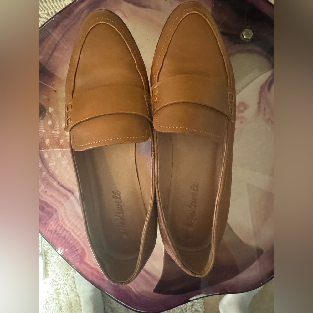 Madewell Tan Leather Loafers
